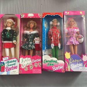 Holiday Barbie lot bundle